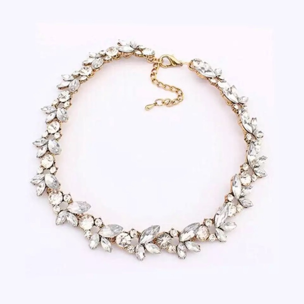 Crystal Flowers Bohemian Necklace